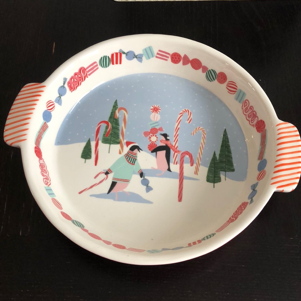Anthro George & Viv Very Merry Pie Dish - Picture 4 of 11